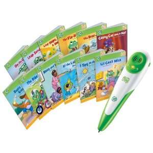  Leapfrog Tag Reading System Set + 12 Books Short and Long 