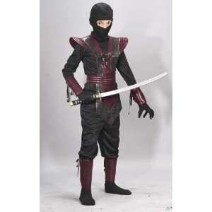  Ninja LeatherLike Realistic Red Child Small Costume Toys & Games