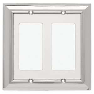 Liberty Hardware 126311 Architectural Chrome And White Switch Plates A