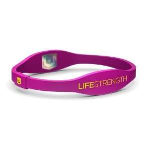  LifeStrength Negative Ion Bracelet, Hot Pink, X Large 