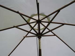 Foot Ivory Outdoor Patio Deck Market Umbrella Tilt  