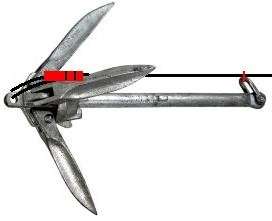 Kayak or Canoe 1.5 pound Grapnel Anchor with 30 feet of rope and 