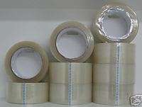 12 Rolls Sealing Packing Shipping Tape CLEAR 2x110 YDS  