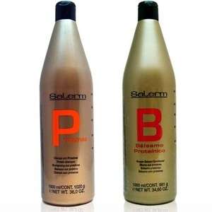 Salerm Protein Shampoo and Balsam Conditioner Pak 34oz  