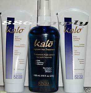 Nisim Kalo Hair Removal Lotions & (1) Ingrown Spray  