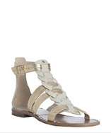 Modern Vintage gold leather Kassandra gladiator sandals
