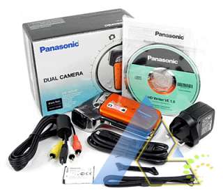 Panasonic HX WA10 HD Waterproof Dual Orange Camcorder+8GB+7Gifts+1 