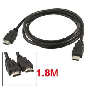   8M Length Dual Male 19 Pins HDMI HDTV DVD Cable Black Electronics