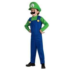  Super Mario (Luigi) Child Halloween Costume Size 8 10 