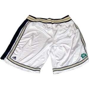  Notre Dame Mens Basketball Game Issued White Shorts (46 