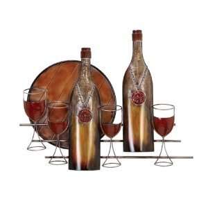  Wine Collector Metal Wall Art Glasses Alcohol Goblets 