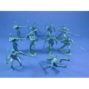   54mm Toy Soldiers Mexican Shakos in Metallic Blue Toys & Games