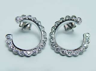 Fine Platinum 1ct VS GH Diamond Earrings Estate Jewelry Heavy 6.4gr 