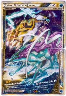   Foil RAIKOU & SUICUNE LEGEND (Top/Bottom) Pokemon Card #92 & #93 FULL
