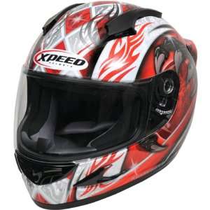   XF708 Street Racing Motorcycle Helmet   Red / Large Automotive
