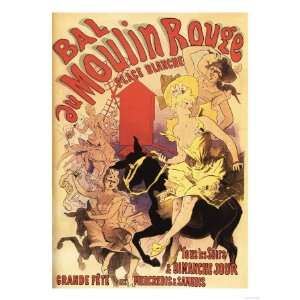     Moulin Rouge Ball Woman on Donkey Promo Poster Giclee Poster Print