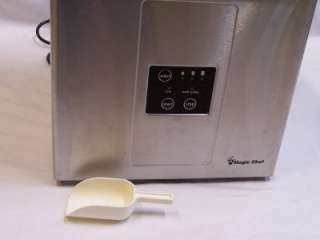 Portable Ice Maker Magic Chef Stainless Steel MCIM30SST Bar Counter 