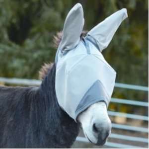  Cashel Crusader Mule Fly Mask with Ears Grey Horse Pet 