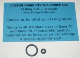 Custom Products 2K5 ASA O ring Kit Paintball 4 rebuilds  