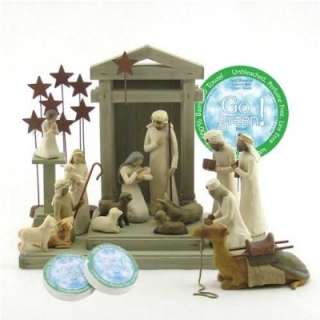  Willow Tree 17 Piece Nativity Set By Susan Lordi with Go 