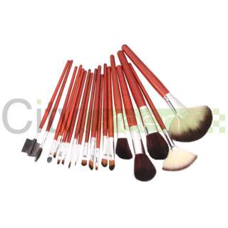18 Pcs Professional Makeup Brush Cosmetic Brushes Set With Gold case 