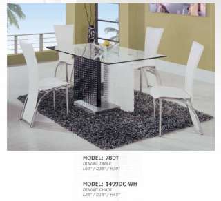 Global furniture USA dining SET mod 78DT white  