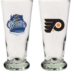  Nhl Winter Classic Philadelphia Flyers 16.5 Oz Flared Pilsner Glass 