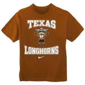  Texas Longhorns Kids 4 7 Nike Mascot T Shirt Sports 
