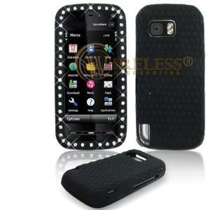  with White Diamonds Cover Case Cell Phone Protector for Nokia 5800 