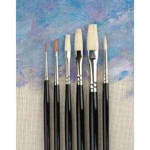  True Flow Custom Oil Brushes, Set of 6 Arts, Crafts 
