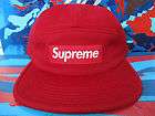 Supreme Red Wool Camp Cap Hat Box logo Lora Piana Cashmere 2011 F/W