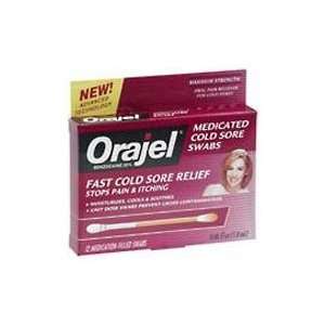 Orajel Cold Sore Swabs Medicated   12 ea Health 