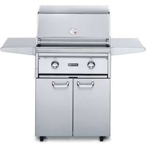   Cooking Surface, 2 25,000 BTU Red Brass Burners and Smoker Box Liquid