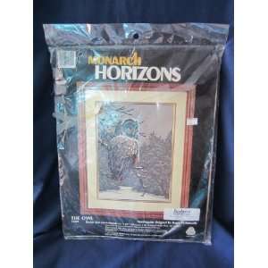  1985 Vintage Monarch Horizons The Owl Needlepoint Kit 