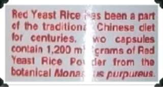 Red Yeast Rice 600 MG 1 Btl. 60 Capsules Exp 5/12  