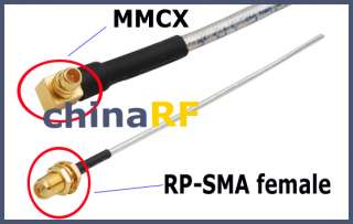   50 ω 2 connectors rp sma female mmcx male right angle 3 cable