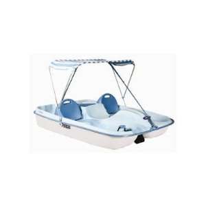  Rainbow Deluxe Four Person Pedal Boat with Fade Blue 