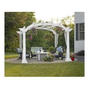  Cape Cod Arched Pergola (10 x 10) Patio, Lawn & Garden