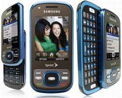 Sprint Samsung Exclaim SPH M550 GPS Cell Phone BLUE  