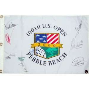  PGA Tour Stars Multi Signed 2000 U.S. Open at Pebble Beach 