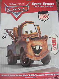 CARS Tow Mater Wall Scene Setter Decor Party Room 5  