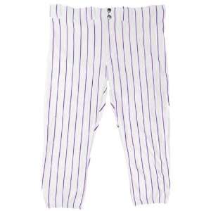  Softball Pro Style Lowrise Pinstripe Pants 16   WHITE 