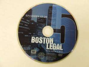 BOSTON LEGAL DISC #5  SECOND SEASON EPISODES 17 20  