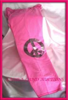 MED~Victoria Secret♥LOVE PINK PEACE BOYFRIEND SWEATPANTS Yoga Loung 