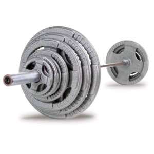   lb Steel Grip Olympic Weight Set & Chrome Barbell 638448003637  