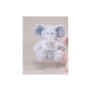    Stuffed Blue Its A Boy 12 Inch Plush Elephant Rattle Toys & Games
