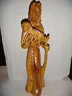 JESUS CARYING A LAMB,THE GOOD SHEPHERD, HAND CARVED OLIVE WOOD STATUE