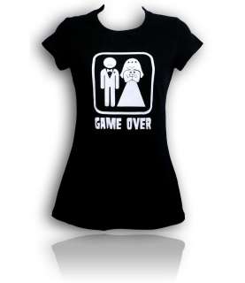 Women Funny T Shirt Game Over All Sizes  