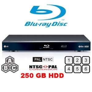   Code Free DVD Blu ray disc Player   250 GB Hard Drive Electronics