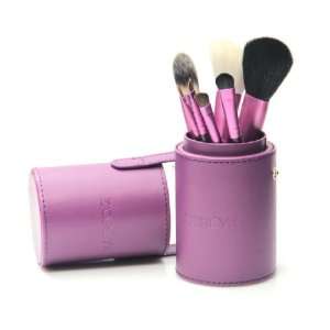  ZOREYA 7 pcs Portable Colorful Makeup Brushes With Leather 